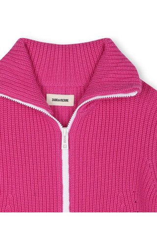 Gilet en laine - Fuchsia - Zadig