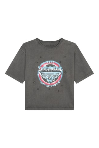 T-shirt en coton biologique - Gris foncé - Zadig