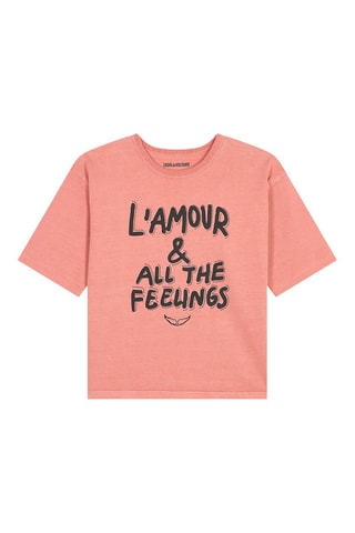 T-shirt en coton biologique - Saumon - Zadig