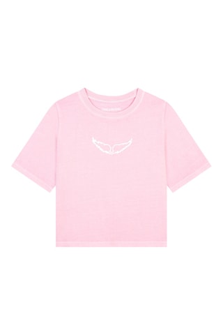 T-shirt en coton biologique - Rose - Zadig
