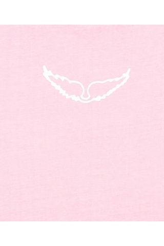 T-shirt en coton biologique - Rose - Zadig
