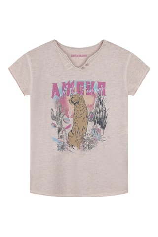 T-shirt en coton biologique - Taupe - Zadig