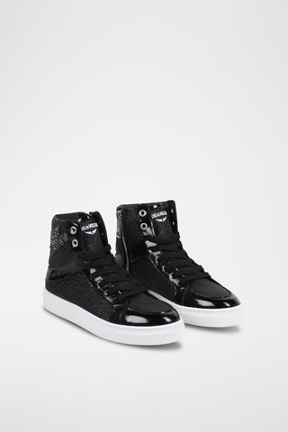 Baskets montantes en cuir - Noir - Zadig