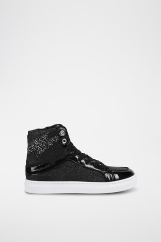 Baskets montantes en cuir - Noir - Zadig