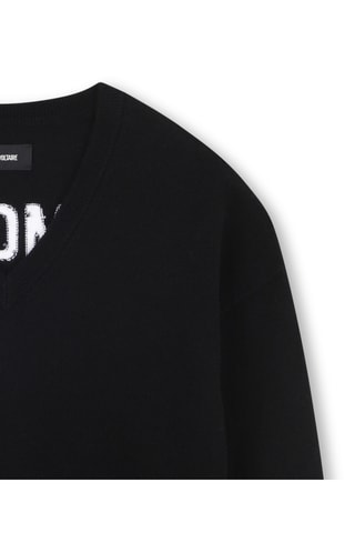 Pull en laine et cachemire - Noir - Zadig