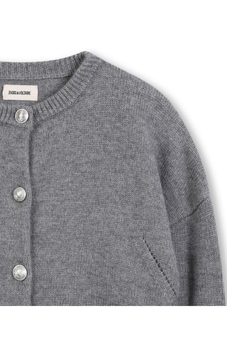 Gilet en laine - Gris chiné - Zadig