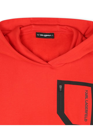 Sweat à capuche - Rouge - Karl