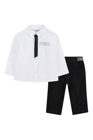 Chemise et jean - Blanc et noir - Karl