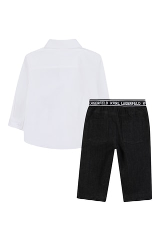 Chemise et jean - Blanc et noir - Karl