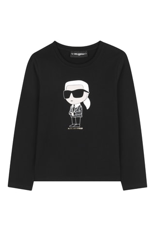 T-shirt en coton biologique - Noir - Karl