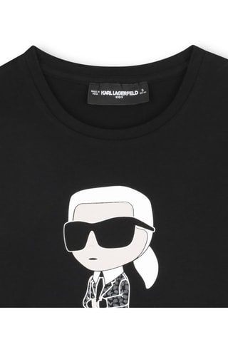T-shirt en coton biologique - Noir - Karl