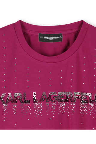 T-shirt en coton biologique - Fuchsia - Karl