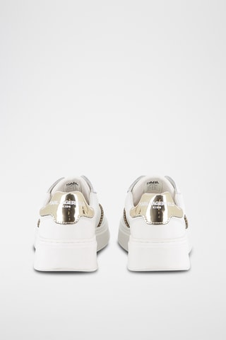 Baskets plateformes en cuir - Blanc - Karl