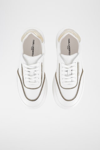 Baskets plateformes en cuir - Blanc - Karl