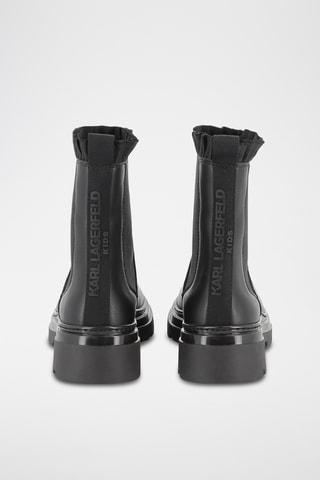Bottines Chelsea en cuir - Noir - Karl
