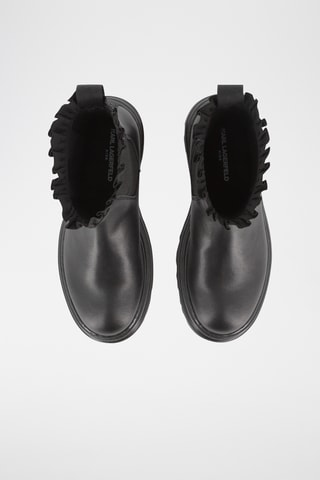 Bottines Chelsea en cuir - Noir - Karl