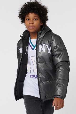 Doudoune réversible à capuche - Noir - DKNY