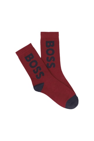3 paires de chaussettes - Blanc et bordeaux - Boss