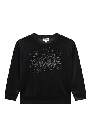Sweat en velours - Noir - Sonia Rykiel