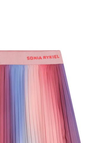 Jupe plissée - Orange et bleu - Sonia Rykiel