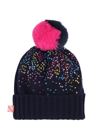 Bonnet à pompon - Bleu marine - Billieblush