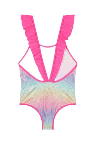 Maillot 1 pièce dip and dye - Fuchsia - Billieblush