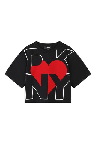 T-shirt en coton biologique - Noir - DKNY