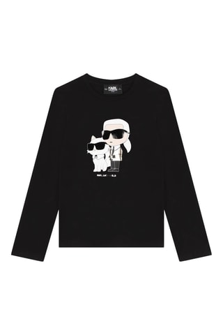 T-shirt en coton biologique Karl Lagerfeld - Noir - Karl Lagerfeld