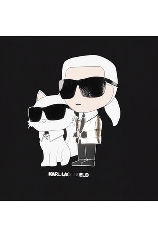 T-shirt en coton biologique Karl Lagerfeld - Noir - Karl Lagerfeld