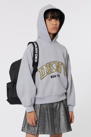 Sweat à capuche - Gris clair - DKNY