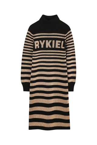 Robe pull - Noir et marron - Sonia Rykiel