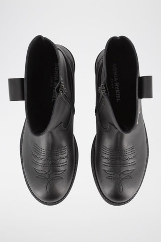 Bottines en cuir - Noir