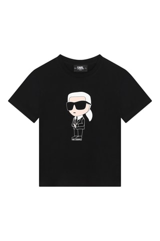 T-shirt en coton biologique Karl Lagerfeld - Noir - Karl Lagerfeld 