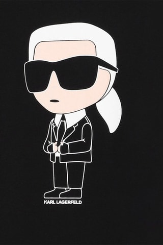 T-shirt en coton biologique Karl Lagerfeld - Noir - Karl Lagerfeld 