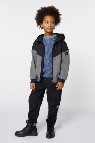 Coupe-vent à capuche - Noir et gris - Boss