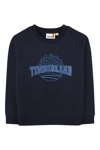 Sweat en coton biologique - Bleu - Timberland