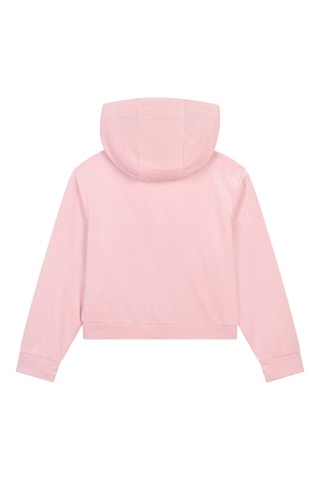 Sweat à capuche en velours - Rose poudré - Sonia Rykiel