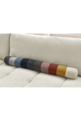 Canapé droit convertible Fuji - Beige - 3 places - Tissu lisse - Couchage 154 x 192 cm