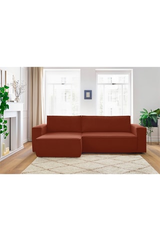 Canapé d'angle réversible convertible Nihad - Orange