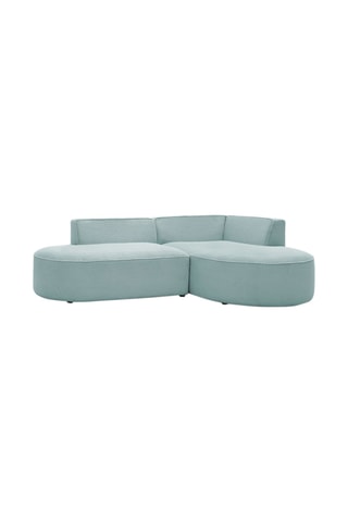 Canapé d'angle droit Rousseau - Bleu clair