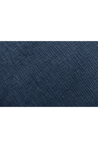 Canapé d'angle modulable et 2 poufs Jeanne - Bleu foncé
