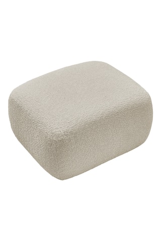 Pouf Montaigne - Beige - En tissu bouclette 