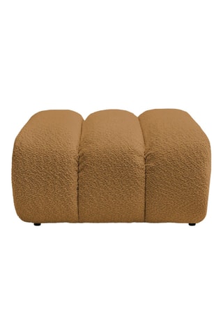 Pouf Talia - Marron - En tissu bouclette 