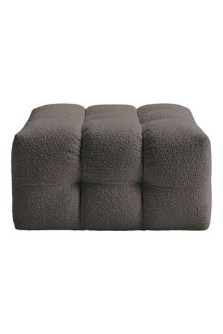 Pouf Cloud - Gris foncé - En tissu bouclette