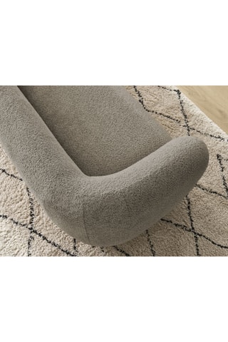 Canapé Celine - Taupe - 2 places - En tissu bouclette 
