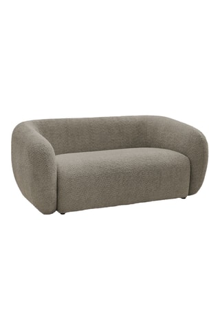 Canapé Celine - Taupe - 2 places - En tissu bouclette 