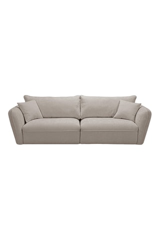 Canapé Luigi - Beige - 3 places - En tissu texturé