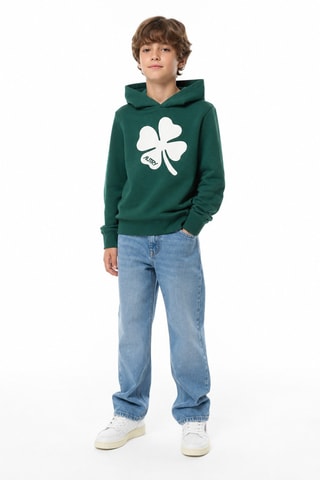 Sweat à capuche Jersey - Vert