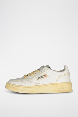Leren Sneakers Sup Vint Low - Wit