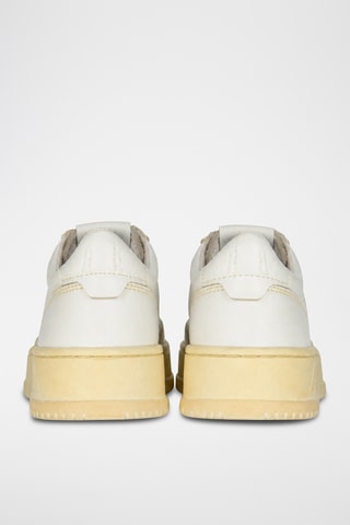 Leren Sneakers Sup Vint Low - Wit